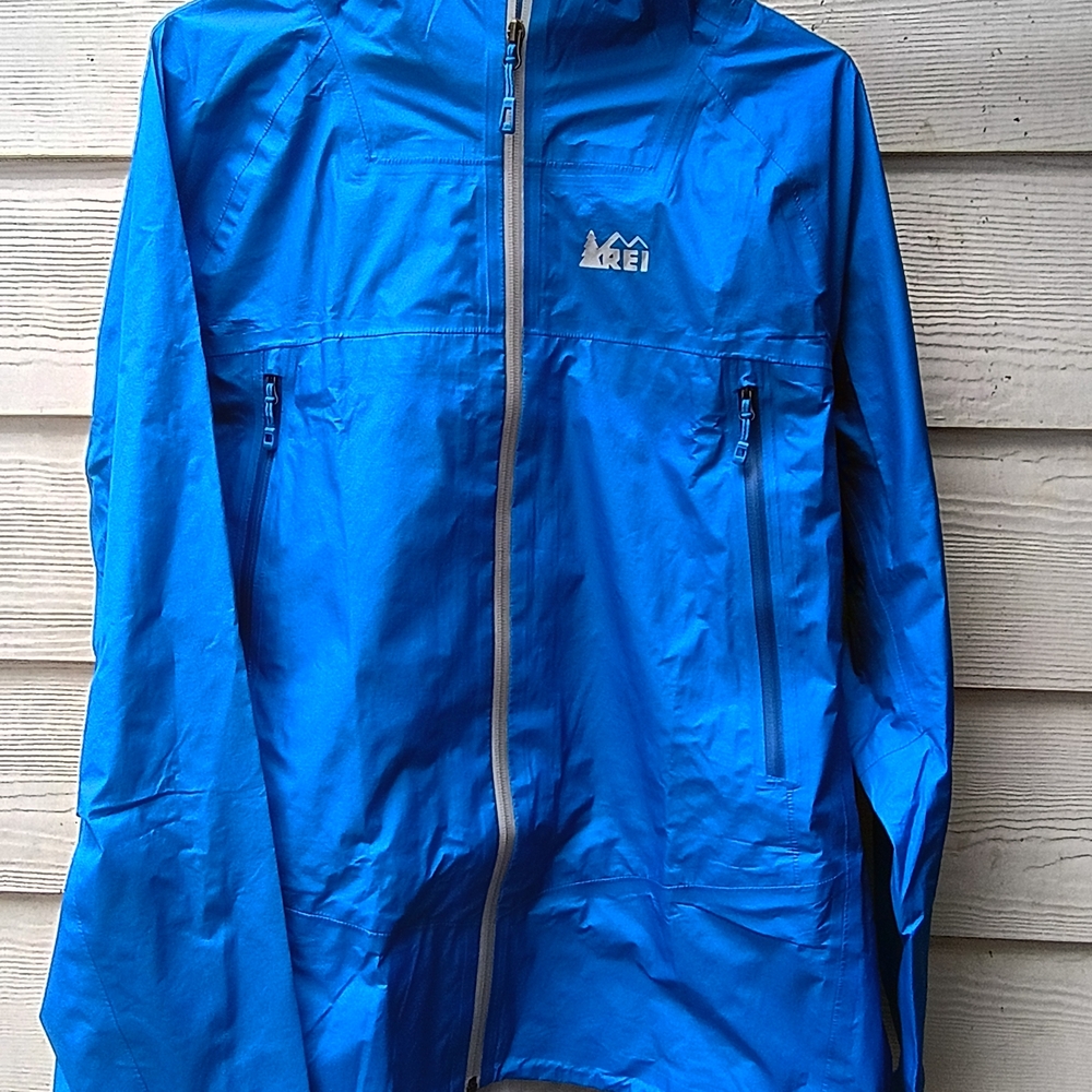 REI Men's Electric Blue Rain Jacket